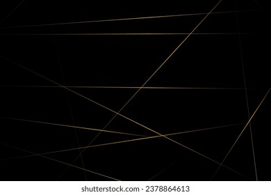 Abstract black with gold lines, triangles background modern design. Vector illustration EPS 10.