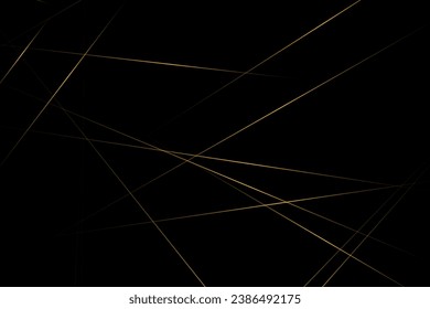 Abstract black with gold lines, triangles background modern design. Vector illustration EPS 10.