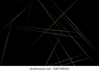 Abstract black with gold lines, triangles background modern design. Vector illustration EPS 10.