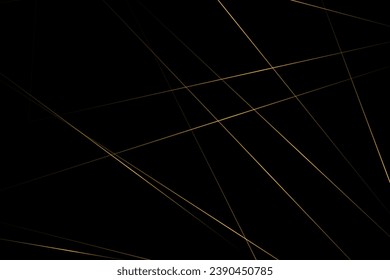 Abstract black with gold lines, triangles background modern design. Vector illustration EPS 10.