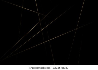 Abstract black with gold lines, triangles background modern design. Vector illustration EPS 10.