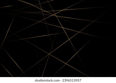 Abstract black with gold lines, triangles background modern design. Vector illustration EPS 10.