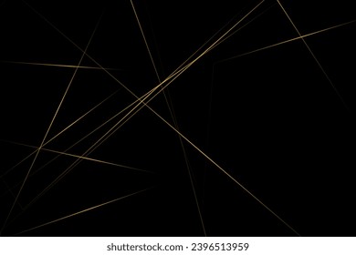 Abstract black with gold lines, triangles background modern design. Vector illustration EPS 10.