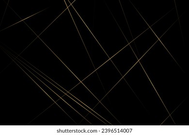 Abstract black with gold lines, triangles background modern design. Vector illustration EPS 10.