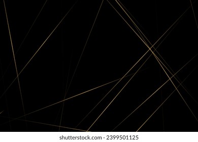 Abstract black with gold lines, triangles background modern design. Vector illustration EPS 10.