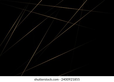 Abstract black with gold lines, triangles background modern design. Vector illustration EPS 10.