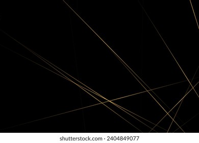 Abstract black with gold lines, triangles background modern design. Vector illustration EPS 10.