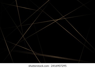 Abstract black with gold lines, triangles background modern design. Vector illustration EPS 10.