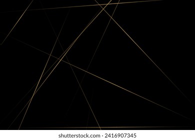 Abstract black with gold lines, triangles background modern design. Vector illustration EPS 10.