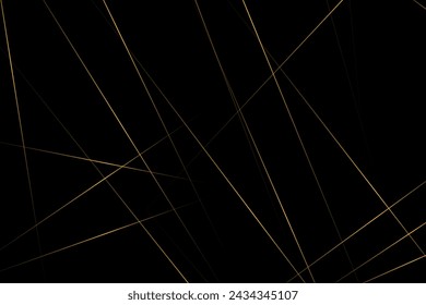 Abstract black with gold lines, triangles background modern design. Vector illustration EPS 10.