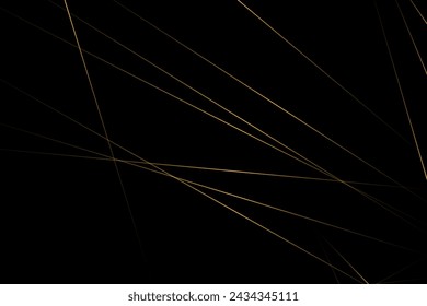 Abstract black with gold lines, triangles background modern design. Vector illustration EPS 10.