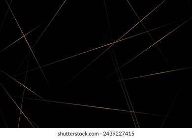 Abstract black with gold lines, triangles background modern design. Vector illustration EPS 10.
