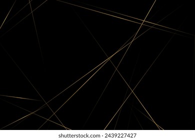 Abstract black with gold lines, triangles background modern design. Vector illustration EPS 10.