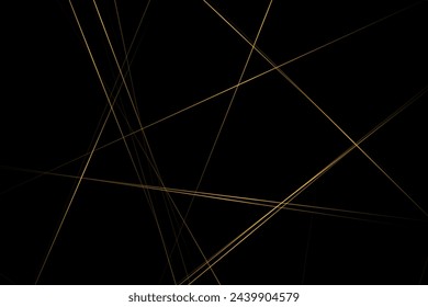 Abstract black with gold lines, triangles background modern design. Vector illustration EPS 10.