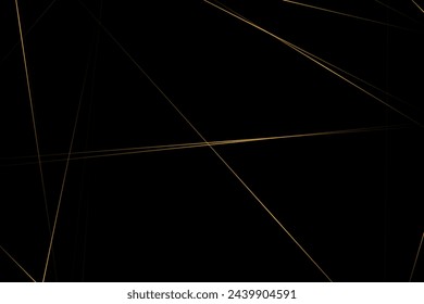 Abstract black with gold lines, triangles background modern design. Vector illustration EPS 10.