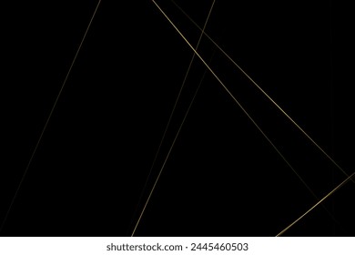 Abstractas negro con líneas doradas, triángulos de fondo diseño moderno. Ilustración vectorial EPS 10.