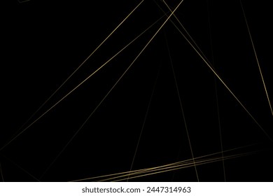 Abstract black with gold lines, triangles background modern design. Vector illustration EPS 10.