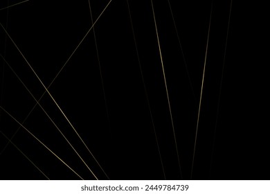 Abstract black with gold lines, triangles background modern design. Vector illustration EPS 10.