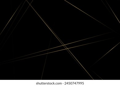Abstract black with gold lines, triangles background modern design. Vector illustration EPS 10.