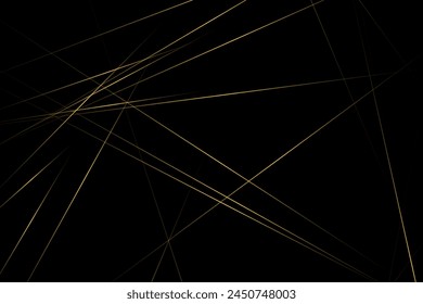 Abstract black with gold lines, triangles background modern design. Vector illustration EPS 10.