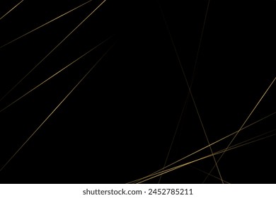 Abstract black with gold lines, triangles background modern design. Vector illustration EPS 10.