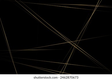 Abstract black with gold lines, triangles background modern design. Vector illustration EPS 10.