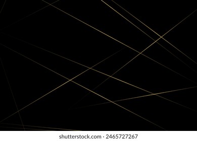 Abstract black with gold lines, triangles background modern design. Vector illustration EPS 10.