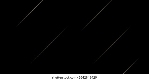Abstrato preto com linhas de ouro, triângulos plano de fundo design moderno. Ilustração vetorial EPS 10.