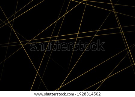 Abstract black with gold lines, triangles background modern design. Vector illustration EPS 10.