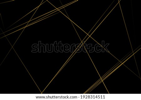 Abstract black with gold lines, triangles background modern design. Vector illustration EPS 10.