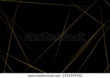 Abstract black with gold lines, triangles background modern design. Vector illustration EPS 10.