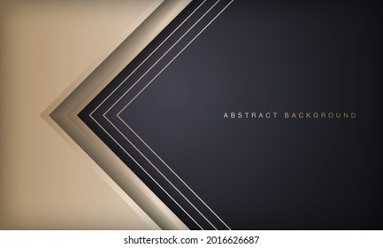 Abstract black and gold luxury background.