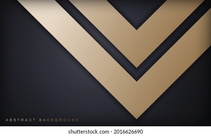 Abstract black and gold luxury background.