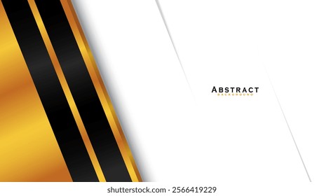 Abstract black and gold luxury background