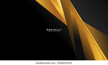 Abstract black and gold luxury background