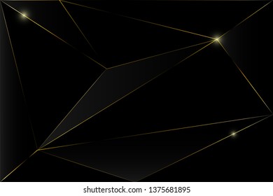 Abstract black and gold luxury background.Vector background can be used in cover design, book design, poster, cd cover, flyer, website backgrounds or advertising.