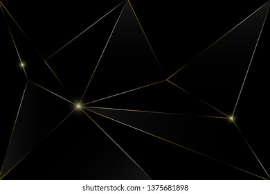 Abstract black and gold luxury background.Vector background can be used in cover design, book design, poster, cd cover, flyer, website backgrounds or advertising.