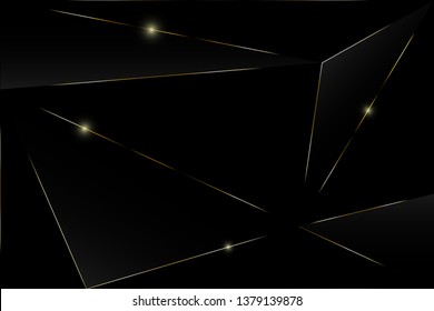 Abstract black and gold luxury background.Vector background can be used in cover design, book design, poster, cd cover, flyer, website backgrounds or advertising.