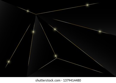 Abstract black and gold luxury background.Vector background can be used in cover design, book design, poster, cd cover, flyer, website backgrounds or advertising.
