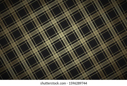 Abstract black and gold metallic background, vector illustration with oblique stripes and lines