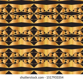 Abstract black and gold pattern design for beautiful background and wallpaper 