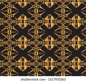 Abstract black and gold pattern design for beautiful background and wallpaper 