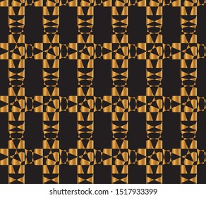 Abstract black and gold pattern design for beautiful background and wallpaper 