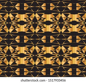 Abstract black and gold pattern design for beautiful background and wallpaper 