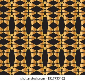 Abstract black and gold pattern design for beautiful background and wallpaper 