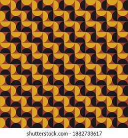 Abstract Black and Gold Semicircle Background, Suitable for Book Cover, Gift Wrapping Paper, and Backdrop.