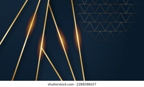 Abstract black and gold shapes background
