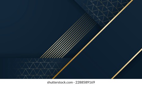 Abstract black and gold shapes background