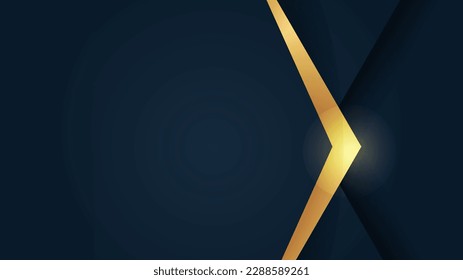 Abstract black and gold shapes background