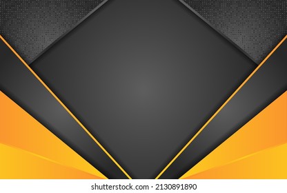 Resumen de fondo de gradiente negro con oro de línea futurista
